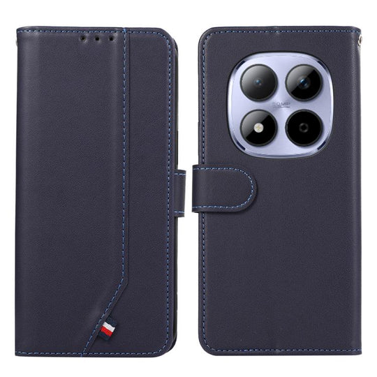 For Redmi Note 15 Pro 5G Global 163.6mm ABEEL Delicate Texture Splicing RFID Leather Phone Case(Blue)