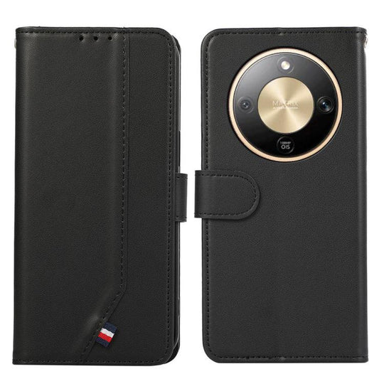 For Honor X9d 5G / Magic8 Lite ABEEL Delicate Texture Splicing RFID Leather Phone Case(Black)