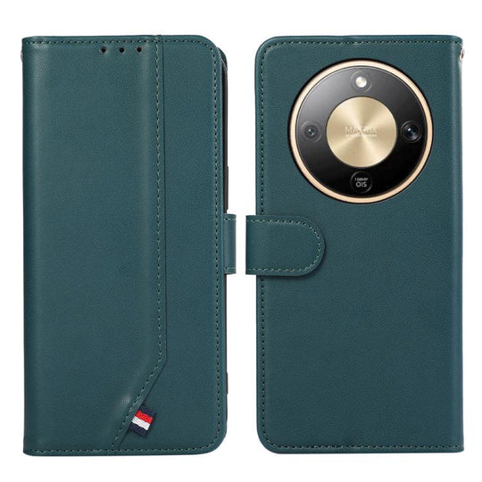 For Honor X9d 5G / Magic8 Lite ABEEL Delicate Texture Splicing RFID Leather Phone Case(Green)