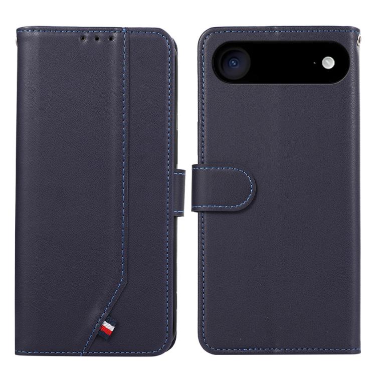 For iPhone Air ABEEL Delicate Texture Splicing RFID Leather Phone Case(Blue) - iPhone Air Cases by buy2fix | Online Shopping UK | buy2fix