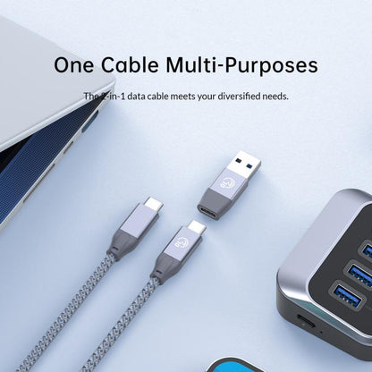 ORICO M3U3-4A 4 in 1 Type-C to USB 3.2 Docking Hub(Black) - USB HUB by ORICO | Online Shopping UK | buy2fix