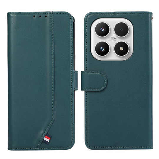 For Xiaomi 17 ABEEL Delicate Texture Splicing RFID Leather Phone Case(Green)
