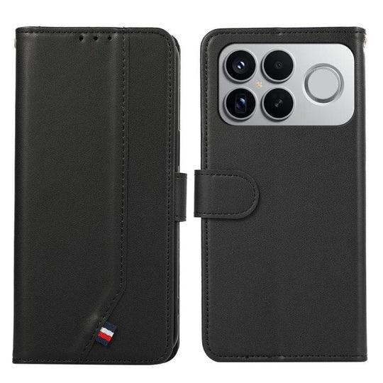 For Xiaomi Poco F8 Ultra 5G ABEEL Delicate Texture Splicing RFID Leather Phone Case(Black)