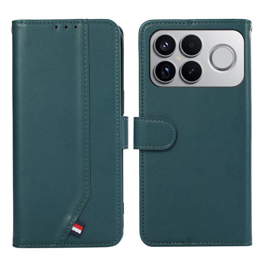 For Xiaomi Poco F8 Ultra 5G ABEEL Delicate Texture Splicing RFID Leather Phone Case(Green)