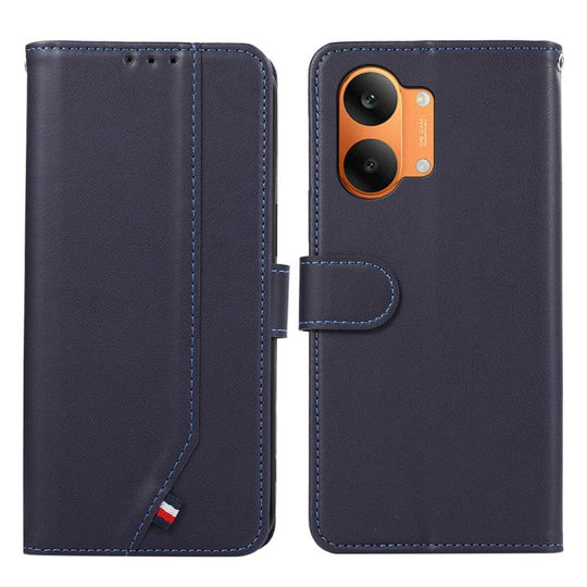 For Redmi Turbo 5 Max / Poco X8 Pro Max ABEEL Delicate Texture Splicing RFID Leather Phone Case(Blue)