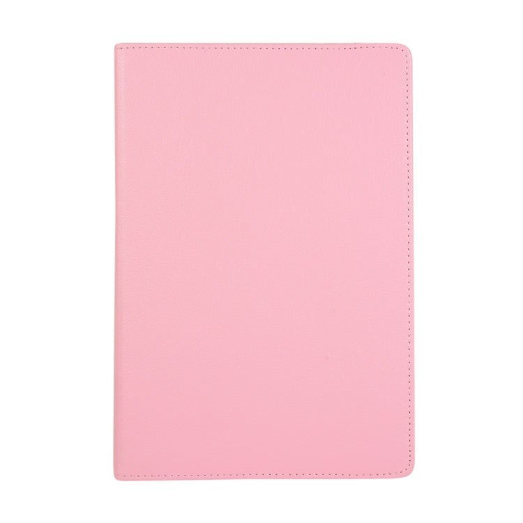 For Samsung Galaxy Tab S8+ / Tab S8 Plus / Tab S7 FE / Tab S7+ / T970 360 Degree Rotation Litchi Texture Flip Leather Case with Holder(Pink) by buy2fix