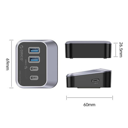 ORICO M32A2C-G2 4 in 1 Type-C to Dual Type-C and Dual USB3.2 Docking Hub(Black) - USB HUB by ORICO | Online Shopping UK | buy2fix