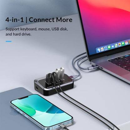 ORICO M32A2C-G2 4 in 1 Type-C to Dual Type-C and Dual USB3.2 Docking Hub(Black) - USB HUB by ORICO | Online Shopping UK | buy2fix
