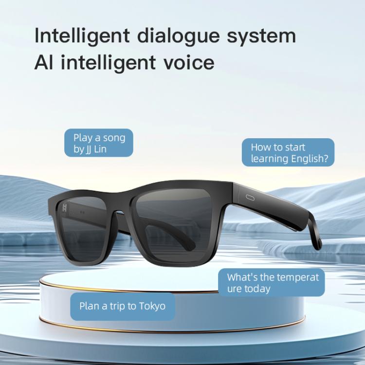 E10 Pro Smart Audio Bluetooth Glasses, Style: AI Translation(Transparent) - Smart Glasses by buy2fix | Online Shopping UK | buy2fix