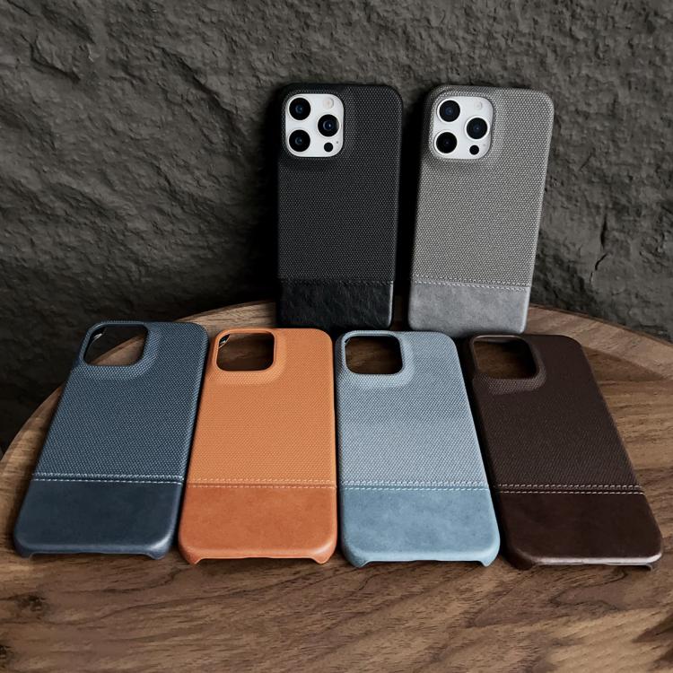 For iPhone Air Stitching Cloth MagSafe Magnetic PC Hybrid PU Phone Case(Black) - iPhone Air Cases by buy2fix | Online Shopping UK | buy2fix