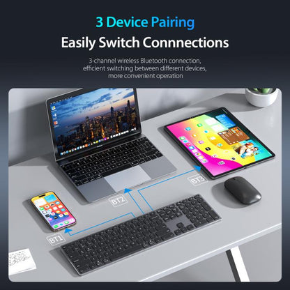 DUX DUCIS LK Series Portable Universal Wireless Keyboard(Black) - Wireless Keyboard by DUX DUCIS | Online Shopping UK | buy2fix