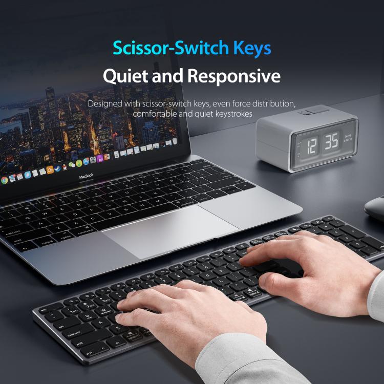 DUX DUCIS LK Series Portable Universal Wireless Keyboard(Black) - Wireless Keyboard by DUX DUCIS | Online Shopping UK | buy2fix