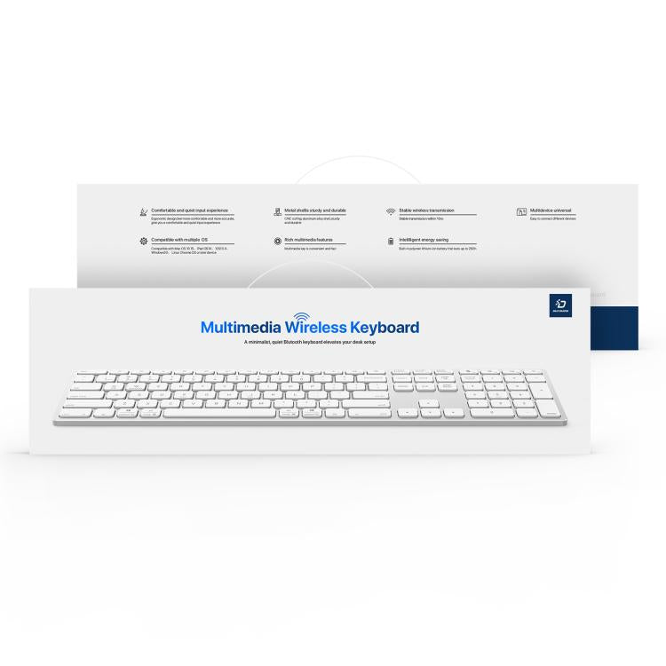 DUX DUCIS LK Series Portable Universal Wireless Keyboard(White) - Wireless Keyboard by DUX DUCIS | Online Shopping UK | buy2fix