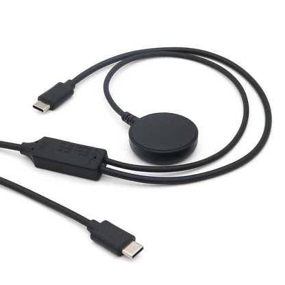 For Samsung Watch Series / Type-C Port Phone 20V 3A 60W 2 in 1 Magnetic Charging Cable, Length: 1.5m(Black) - Charger by buy2fix | Online Shopping UK | buy2fix