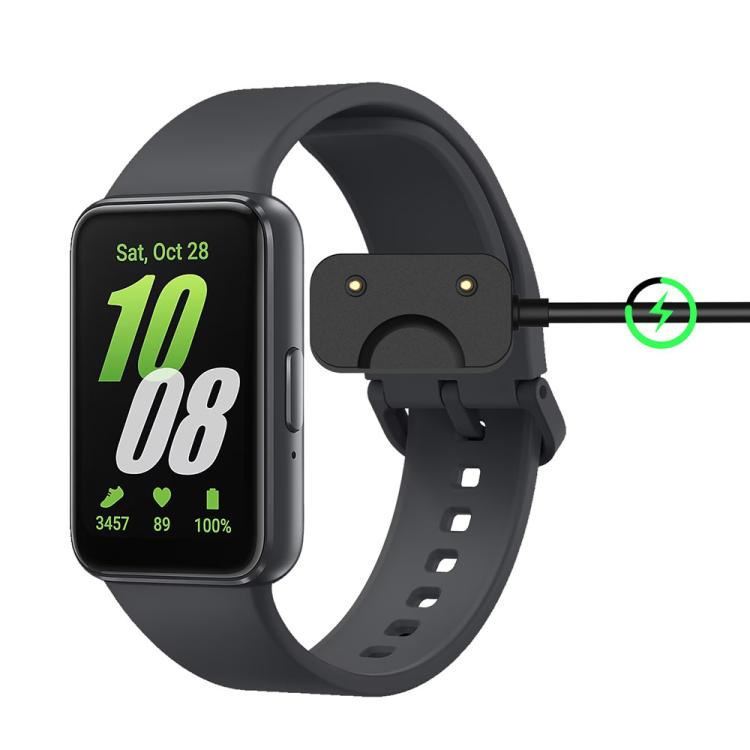 For Samsung Galaxy Fit3 SM-R390 xDfind USB-A Interface Smart Watch Charging Cable With Chip Protection, Length:1m(Black) - Charger by xDfind | Online Shopping UK | buy2fix