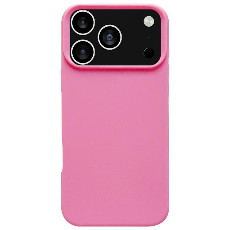 For iPhone 17 Pro Max Dopamine Simple Imitation Liquid Silicone Phone Case(Rose Pink) - iPhone 17 Pro Max Cases by buy2fix | Online Shopping UK | buy2fix