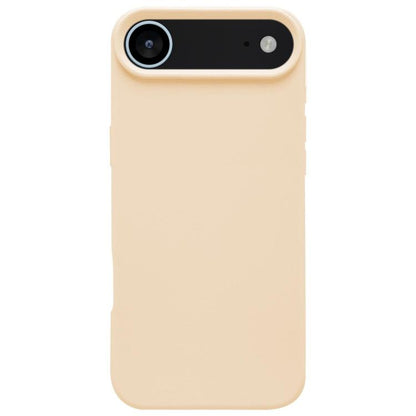 For iPhone Air Dopamine Simple Imitation Liquid Silicone Phone Case(Cream Yellow) - iPhone Air Cases by buy2fix | Online Shopping UK | buy2fix