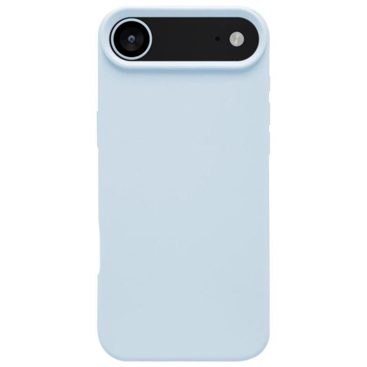 For iPhone Air Dopamine Simple Imitation Liquid Silicone Phone Case(Cream Blue) - iPhone Air Cases by buy2fix | Online Shopping UK | buy2fix