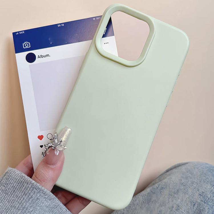 For iPhone Air Dopamine Simple Imitation Liquid Silicone Phone Case(Cream Blue) - iPhone Air Cases by buy2fix | Online Shopping UK | buy2fix