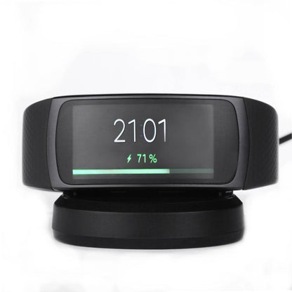 For Samsung Gear Fit2 R360 / Fit2 Pro / R360 / R365 xDfind USB Interface Smart Watch TPE Wireless Charging Base(Black) - Charger by xDfind | Online Shopping UK | buy2fix