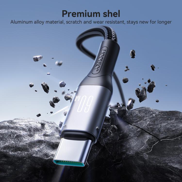 JOYROOM S-A28 Flash Series 480Mbps Fast Charging Data Cable, Type-C to Type-C Cable, Length: 1m(Black) - USB-C & Type-C Cable by JOYROOM | Online Shopping UK | buy2fix