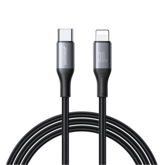 JOYROOM S-A28 Flash Series 480Mbps Fast Charging Data Cable, Type-C to 8 Pin Cable, Length: 1m(Black)