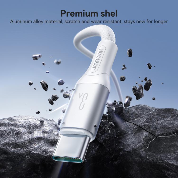 JOYROOM S-A28 Flash Series 480Mbps Fast Charging Data Cable, USB to Type-C Cable, Length: 1m(White) - USB-C & Type-C Cable by JOYROOM | Online Shopping UK | buy2fix