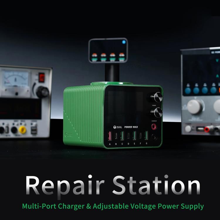 2UUL PC01 POWER MAX 200W Multi-Port Charger Adjustable Voltage Power Supply, Plug:US Plug - Power Supply by 2UUL | Online Shopping UK | buy2fix