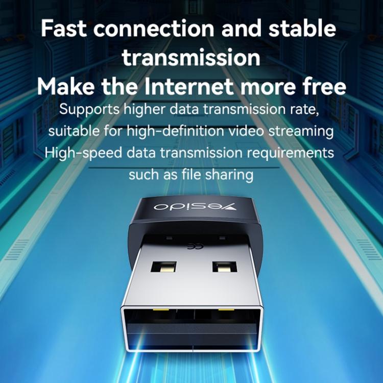 Yesido WP10 WiFi Wireless Dongle 150Mbps High Speed USB Wireless Adapter(Black) - Wireless Display Dongle by Yesido | Online Shopping UK | buy2fix
