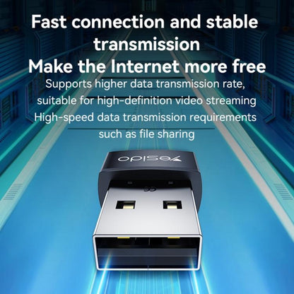 Yesido WP10 WiFi Wireless Dongle 150Mbps High Speed USB Wireless Adapter(Black) - Wireless Display Dongle by Yesido | Online Shopping UK | buy2fix