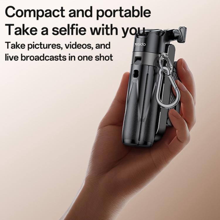 Yesido SF29 Foldable Tripod Bluetooth Selfie Stick(Black) - Selfie Sticks by Yesido | Online Shopping UK | buy2fix