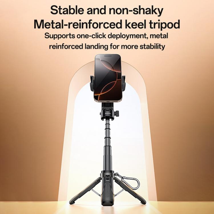 Yesido SF29 Foldable Tripod Bluetooth Selfie Stick(Black) - Selfie Sticks by Yesido | Online Shopping UK | buy2fix