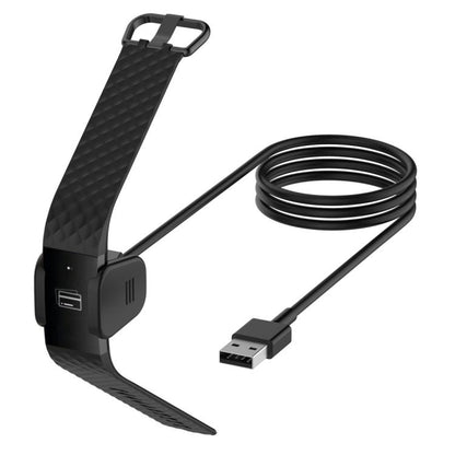 For Fitbit Charge 3 / 4 xDfind USB-A Port Watch Charging Clip Watch Charger, Length: 1m(Black) - Charger by xDfind | Online Shopping UK | buy2fix