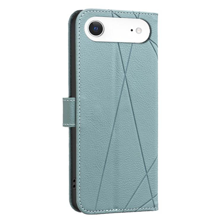 For iPhone 17 Air Geometric Pattern RFID Leather Phone Case(Green) - iPhone 17 Air Cases by buy2fix | Online Shopping UK | buy2fix