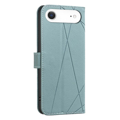 For iPhone 17 Air Geometric Pattern RFID Leather Phone Case(Green) - iPhone 17 Air Cases by buy2fix | Online Shopping UK | buy2fix