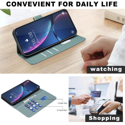 For iPhone 17 Air Geometric Pattern RFID Leather Phone Case(Green) - iPhone 17 Air Cases by buy2fix | Online Shopping UK | buy2fix