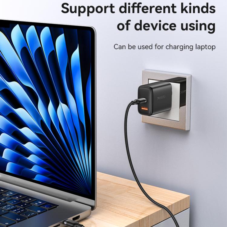 Yesido CA192 60W 3A USB-C / Type-C to Type-C Charging Data Cable, Length:2m(Black) - USB-C & Type-C Cable by Yesido | Online Shopping UK | buy2fix