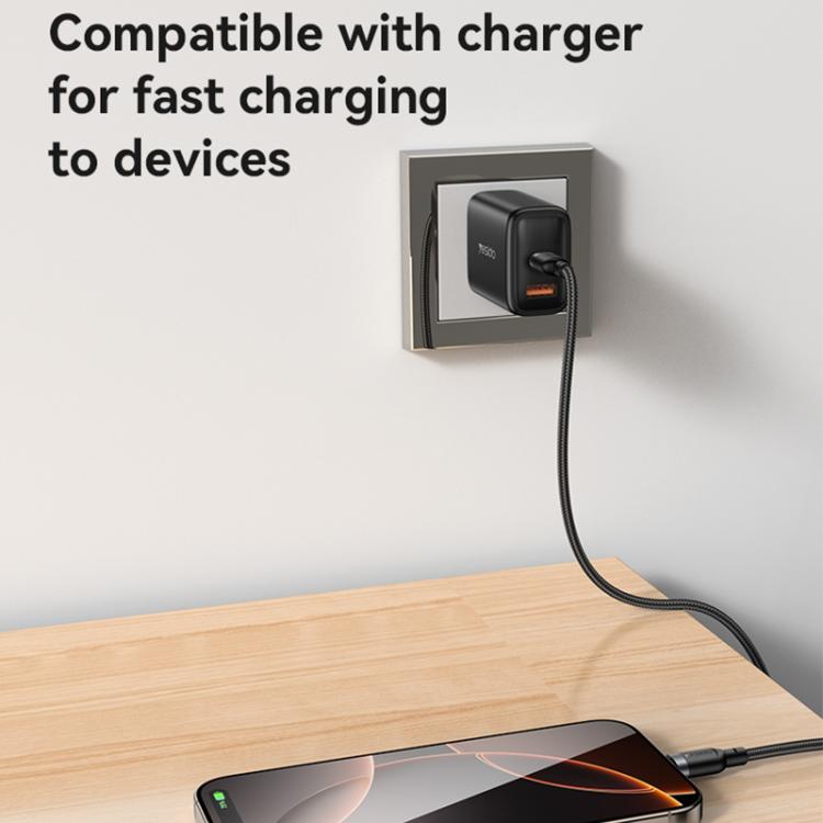 Yesido CA192 60W 3A USB-C / Type-C to Type-C Charging Data Cable, Length:2m(Black) - USB-C & Type-C Cable by Yesido | Online Shopping UK | buy2fix