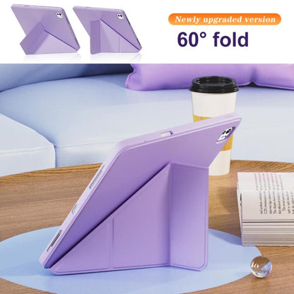 For iPad Pro 13 2024 Relieve Stress Rotatable Y-Fold Leather Tablet Case(Purple) - iPad Pro 13 2024 Cases by buy2fix | Online Shopping UK | buy2fix
