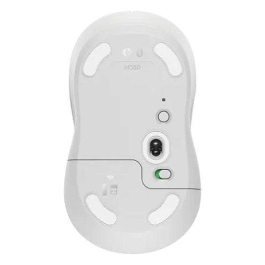 Logitech M550 Bluetooth 2.4G Wireless Dual Mode Silent Mouse(White) - Wireless Mice by Logitech | Online Shopping UK | buy2fix