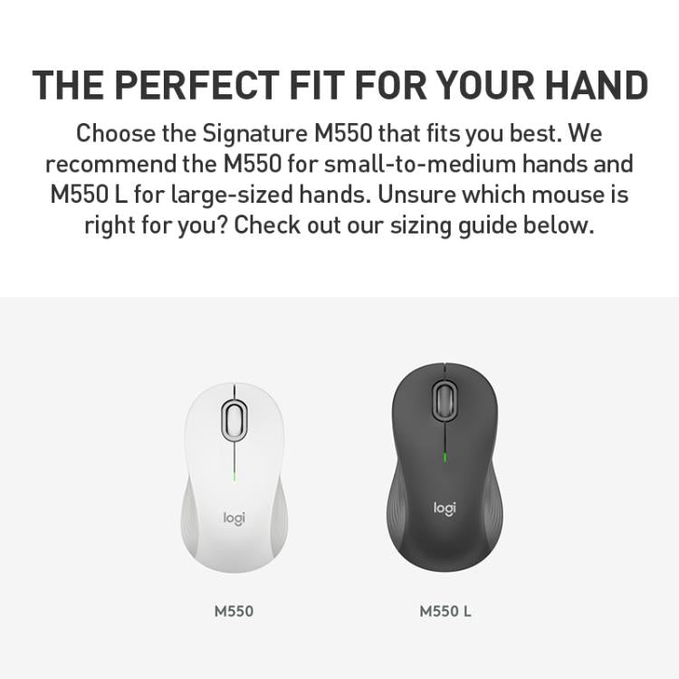 Logitech M550 Bluetooth 2.4G Wireless Dual Mode Silent Mouse(Grey) - Wireless Mice by Logitech | Online Shopping UK | buy2fix