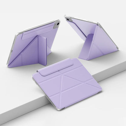 For iPad 2025 / 2022 Four-corner Anti-collision Magnetic Double-sided Clip Tablet Case(Purple) - iPad 2025 / 2022 Cases by buy2fix | Online Shopping UK | buy2fix