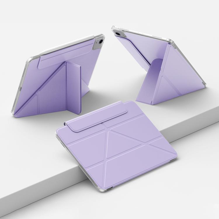 For iPad Air 11 2025 / 2024 Four-corner Anti-collision Magnetic Double-sided Clip Tablet Case(Purple) - iPad Air 11 2025 / 2024 Cases by buy2fix | Online Shopping UK | buy2fix