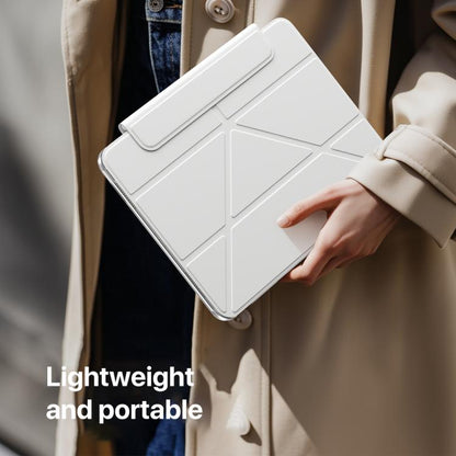 For iPad 2025 / 2022 Four-corner Anti-collision Magnetic Double-sided Clip Tablet Case(White) - iPad 2025 / 2022 Cases by buy2fix | Online Shopping UK | buy2fix