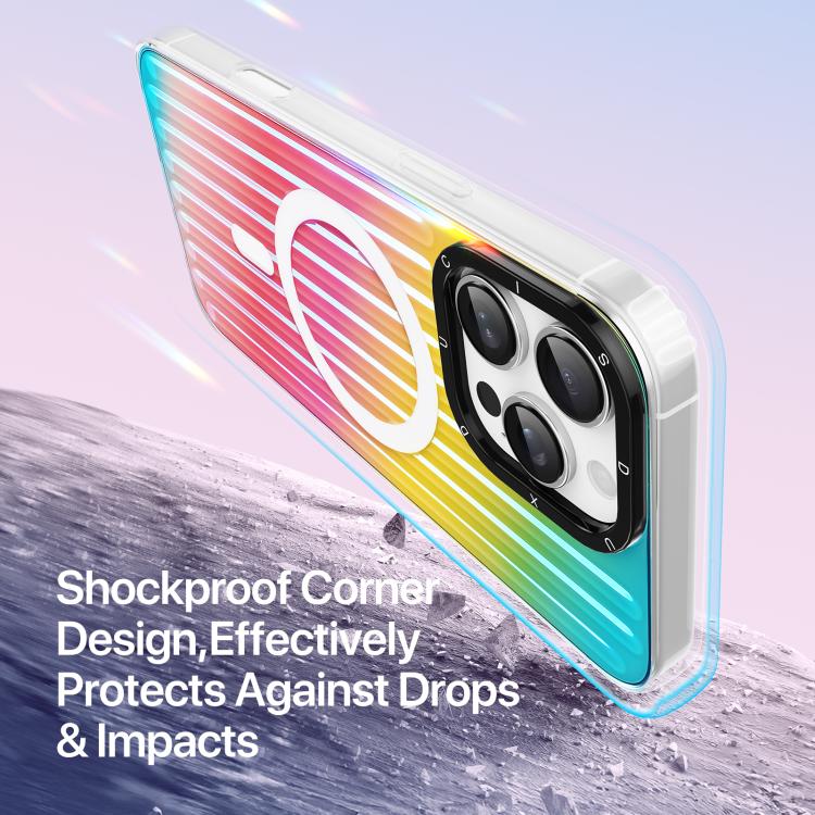 For iPhone 16 Pro DUX DUCIS ZEST Series Colorful Gradient MagSafe Magnetic Phone Case(Gradient Rainbow) - iPhone 16 Pro Cases by DUX DUCIS | Online Shopping UK | buy2fix
