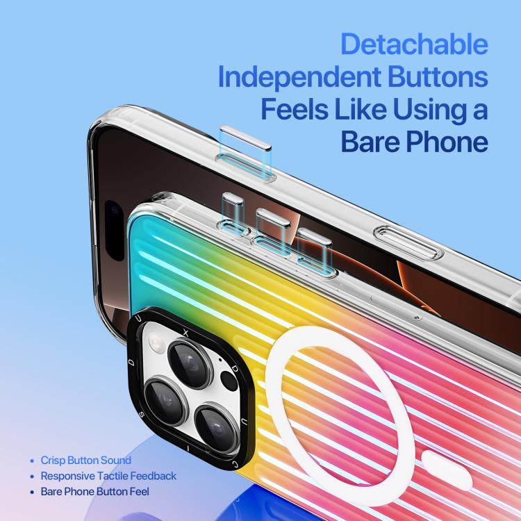 For iPhone 16 Pro DUX DUCIS ZEST Series Colorful Gradient MagSafe Magnetic Phone Case(Gradient Rainbow) - iPhone 16 Pro Cases by DUX DUCIS | Online Shopping UK | buy2fix