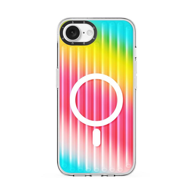 For iPhone 16e DUX DUCIS ZEST Series Colorful Gradient MagSafe Magnetic Phone Case(Gradient Rainbow) - iPhone 16e Cases by DUX DUCIS | Online Shopping UK | buy2fix