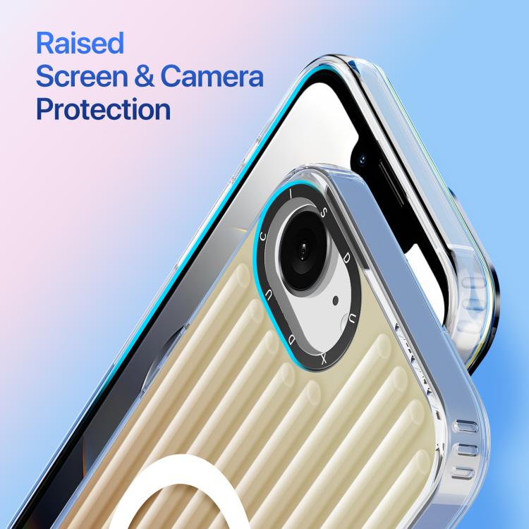 For iPhone 16e DUX DUCIS ZEST Series Colorful Gradient MagSafe Magnetic Phone Case(Gradient Desert Gold) - iPhone 16e Cases by DUX DUCIS | Online Shopping UK | buy2fix