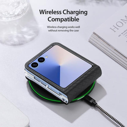 For Samsung Galaxy Z Flip7 5G DUX DUCIS Bril Series PU + TPU Phone Case(Black) - Galaxy Z Flip7 5G Cases by DUX DUCIS | Online Shopping UK | buy2fix