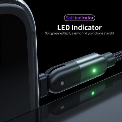 FXCL-WY0G 2.4A USB to 8 Pin 180 Degree Rotating Elbow Charging Cable, Length:1.2m(Grey) by buy2fix